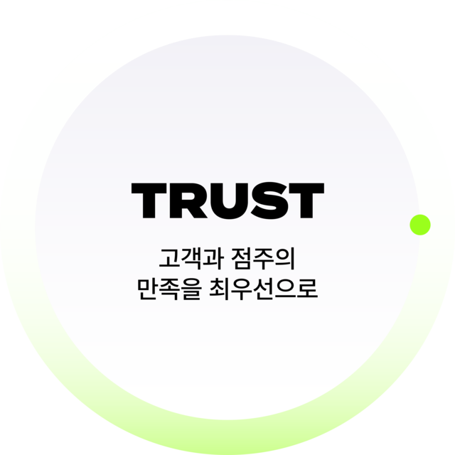 Trust - 고객과 점주의 만족을 최우선으로